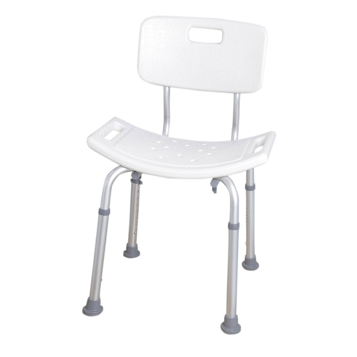 Silla banqueta de ducha con respaldo