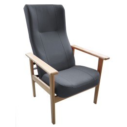 Sillón geriátrico respaldo alto reclinable