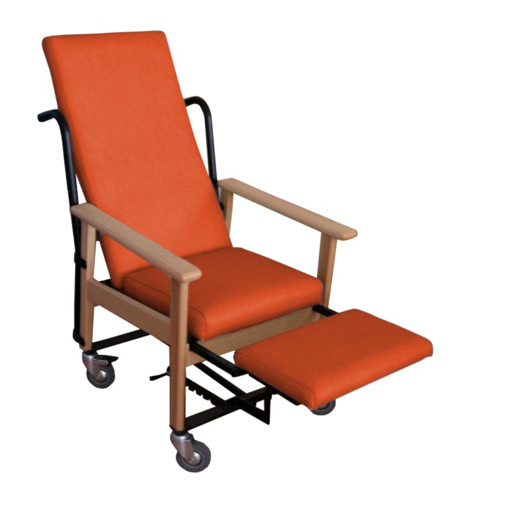 Sillón geriátrico con kit de traslado