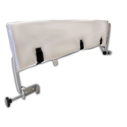 Protector de barandillas blanco con hebillas