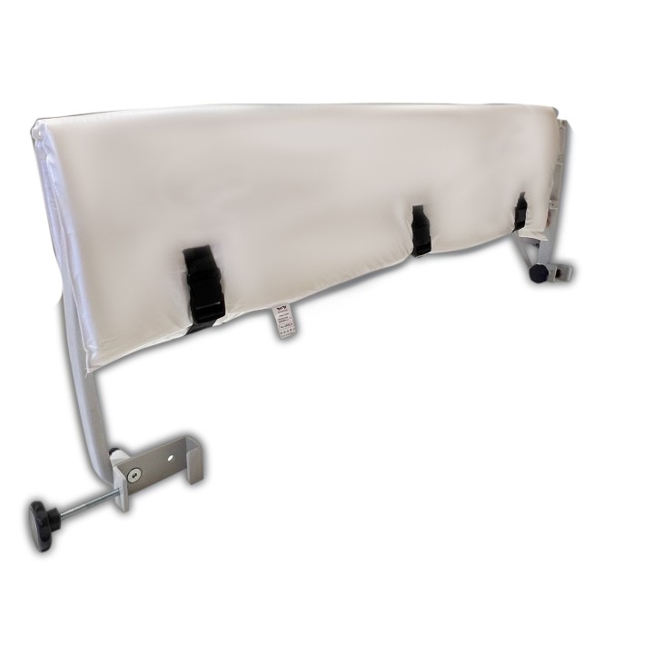 Protector de barandillas blanco con hebillas