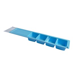 Dispensador diario de medicación de 4 tomas azul