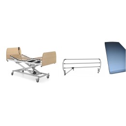 Cama articulada eléctrica con carro elevador 90 cm | Pack completo geriátrico