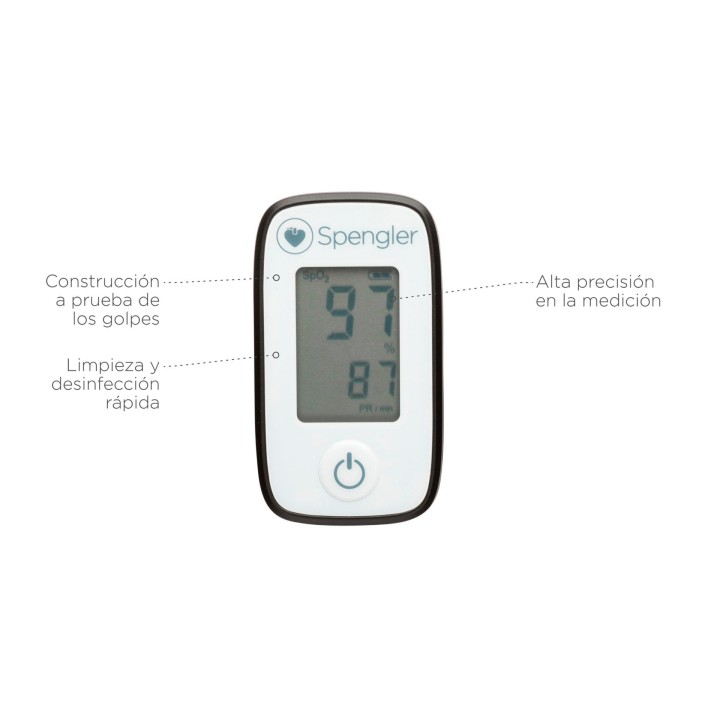 Pulsioxímetro de Dedo Spengler OXYGO | Medición SpO₂ y Pulso