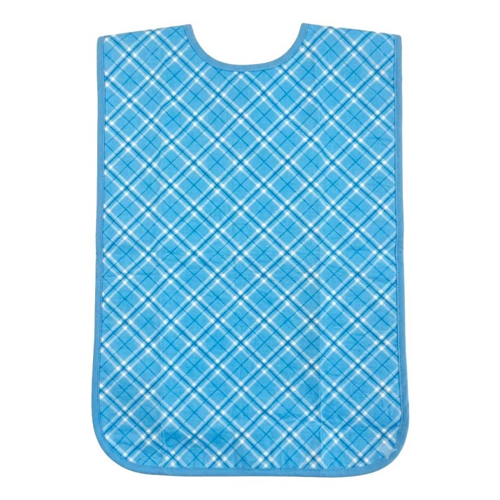 Babero Absorbente para Adultos Reutilizable Azul | Protección Diaria