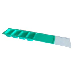 Dispensador diario de medicación de 4 tomas verde