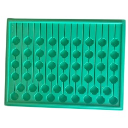 Bandeja de distribución de medicación para vasos