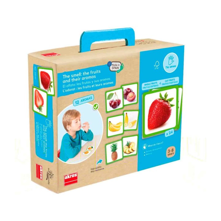 Juego olfativo de frutas y aromas | 12 aromas