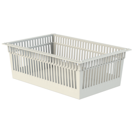 Cesta ISO 600 × 400 mm para carros sanitarios