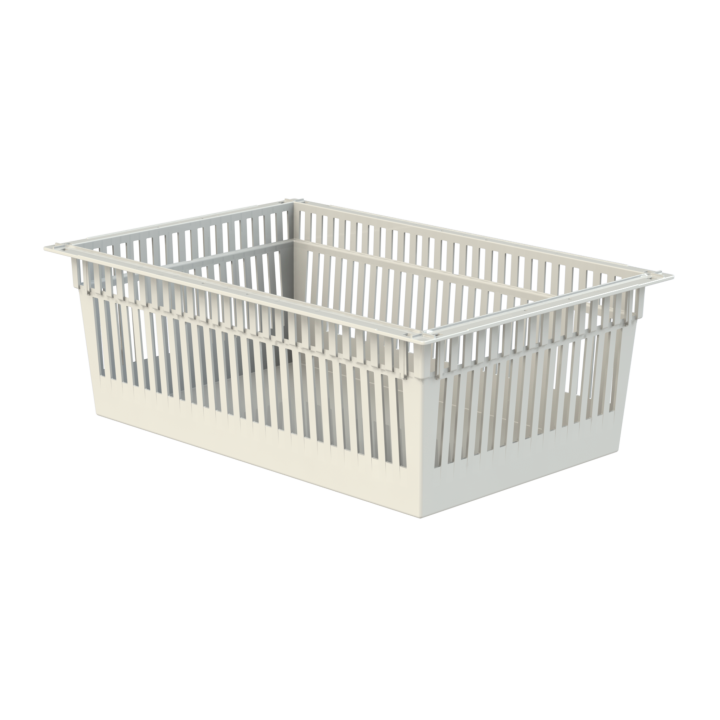 Cesta ISO 600 × 400 mm para carros sanitarios