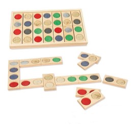 Domino Táctil de Madera - Con Guía Pedagógica | Terapia Ocupacional