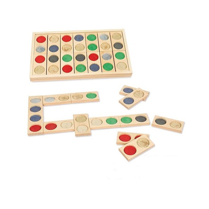 Domino Táctil de Madera - Con Guía Pedagógica | Terapia Ocupacional