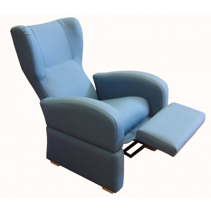 Sillón relax con brazos extraibles para transferencias