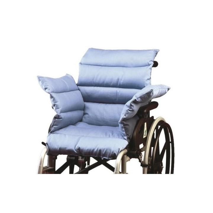 Asiento acolchado para sillas de ruedas con fibra de silicona previniendo ulceraciones