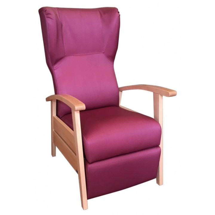 Sillón relax Nepal con brazos de madera