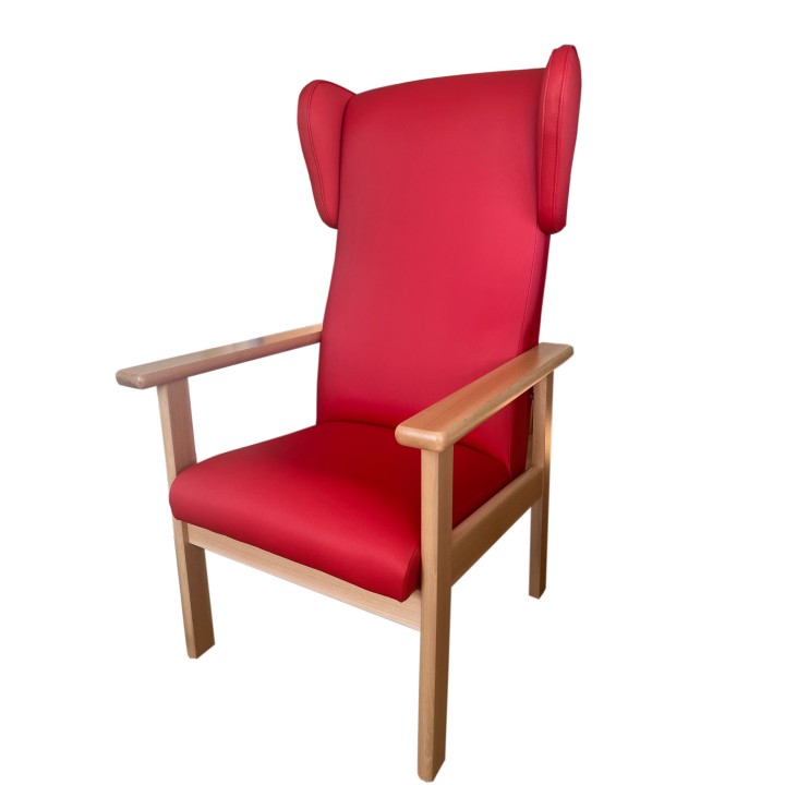 Sillon geriátrico orejero respaldo alto