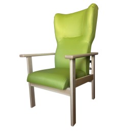 Sillón geriátrico respaldo alto reclinable