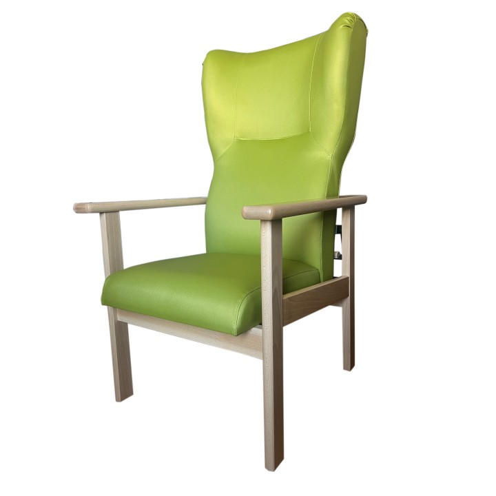 Sillón geriátrico respaldo alto reclinable