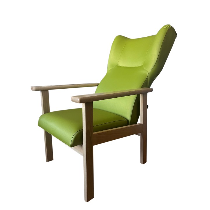 Sillón geriátrico respaldo alto reclinable