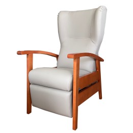 Sillón relax Nepal con brazos de madera