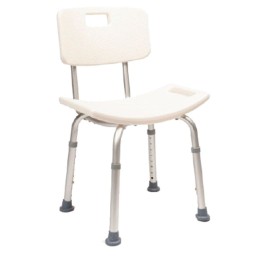 Silla banqueta de ducha con respaldo