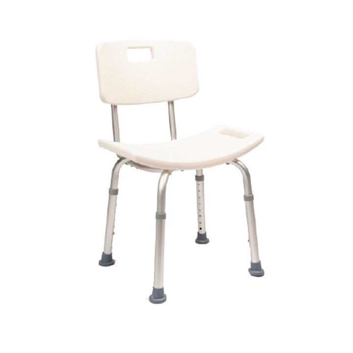 Silla banqueta de ducha con respaldo